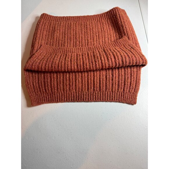 Universal Threads Beanie with Neck Warmer Rust Ribbed Cotton Blend - Picture 9 of 9